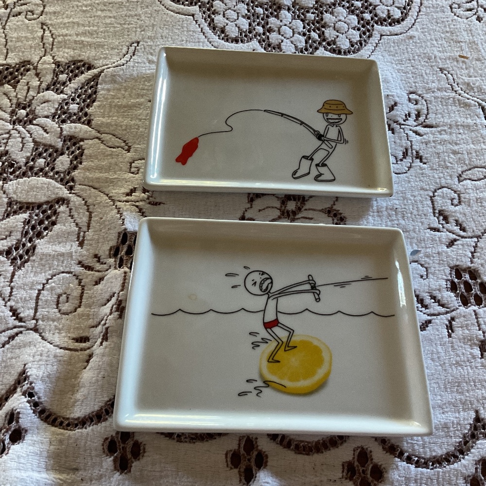 “Oliver”  Ceramic Appetizer Plates